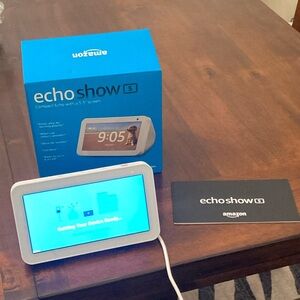 Amazon echo show 5 -  for seeing loved ones face-to-face if you don’t have FaceX
